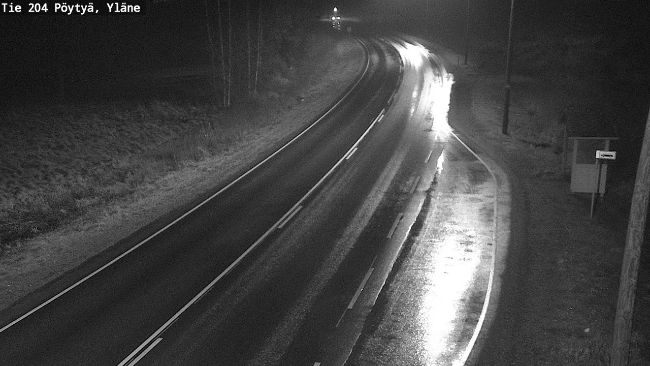 Weather Camera Image Väg 204 Pöytyä, Yläne, Pöytyä, Varsinais-Suomi