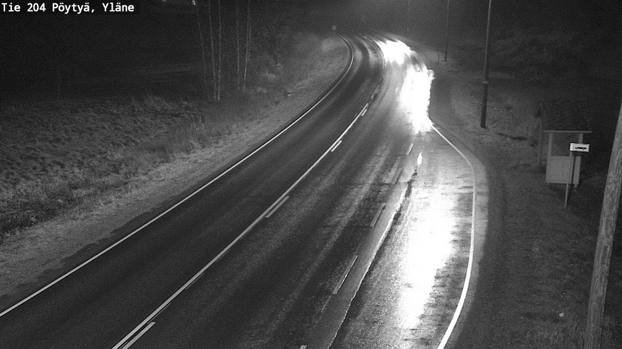 Weather Camera Image Väg 204 Pöytyä, Yläne, Pöytyä, Varsinais-Suomi