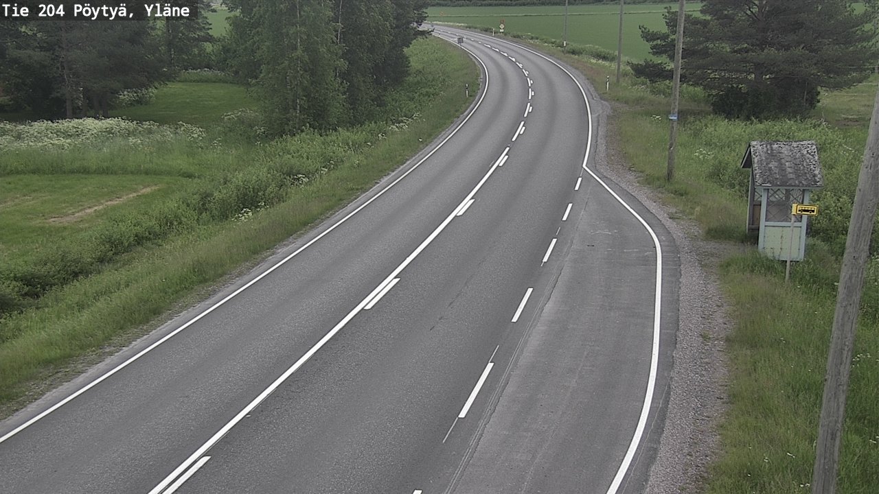 Kelikamerat Kuva Tie 204 Pöytyä, Yläne, Pöytyä, Varsinais-Suomi