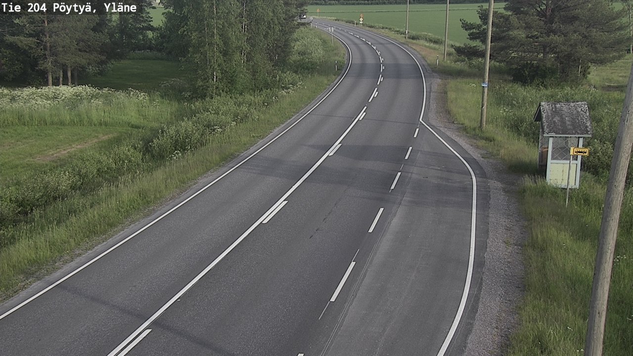 Kelikamerat Kuva Tie 204 Pöytyä, Yläne, Pöytyä, Varsinais-Suomi