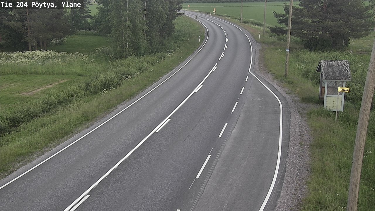 Kelikamerat Kuva Tie 204 Pöytyä, Yläne, Pöytyä, Varsinais-Suomi