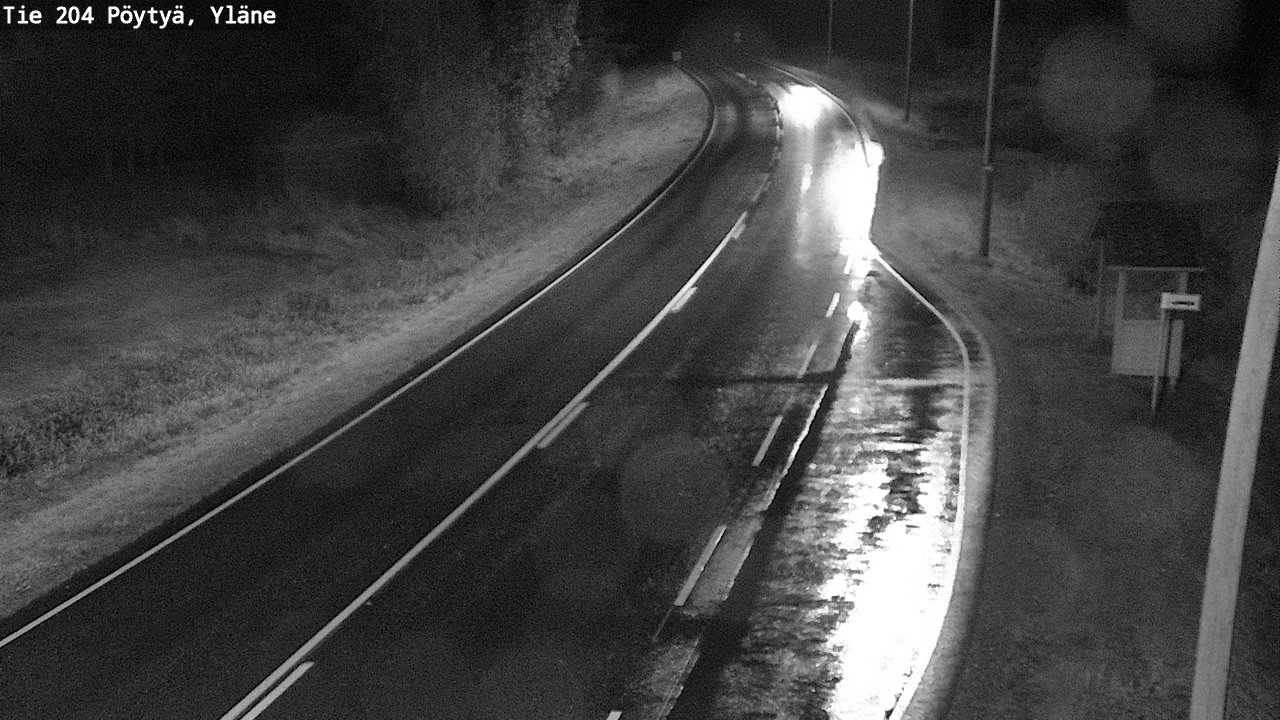 Weather Camera Image Road 204 Pöytyä, Yläne, Pöytyä, Varsinais-Suomi