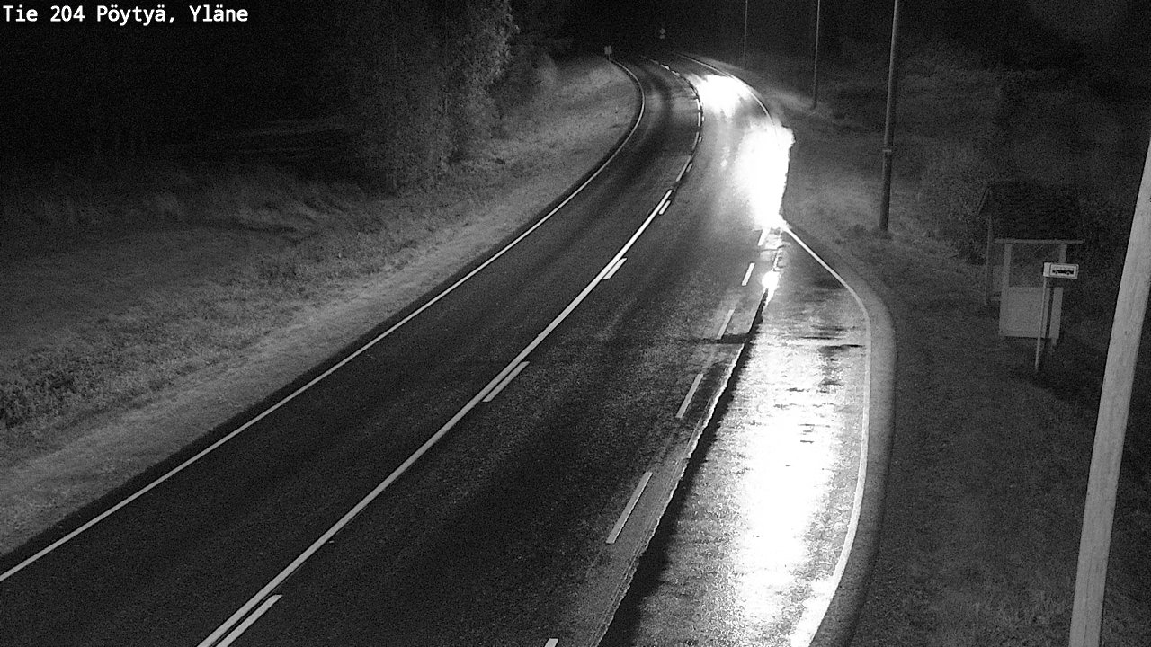 Weather Camera Image Road 204 Pöytyä, Yläne, Pöytyä, Varsinais-Suomi
