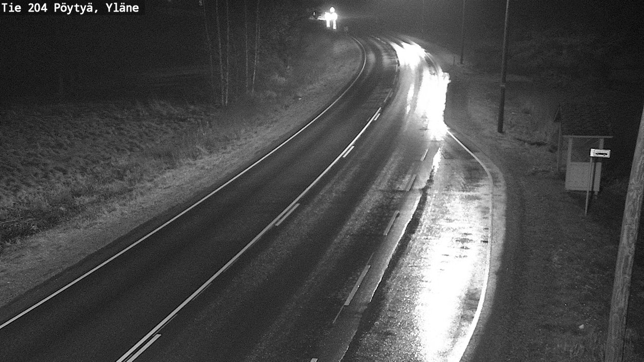Weather Camera Image Väg 204 Pöytyä, Yläne, Pöytyä, Varsinais-Suomi