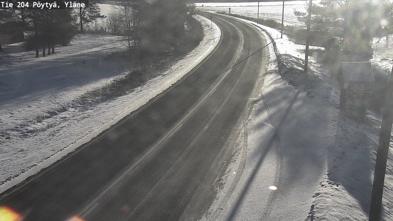 Kelikamerat Kuva Tie 204 Pöytyä, Yläne, Pöytyä, Varsinais-Suomi