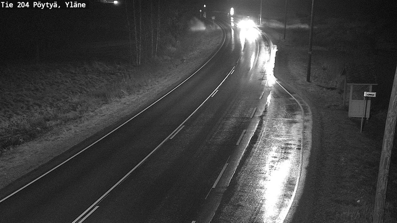 Weather Camera Image Väg 204 Pöytyä, Yläne, Pöytyä, Varsinais-Suomi