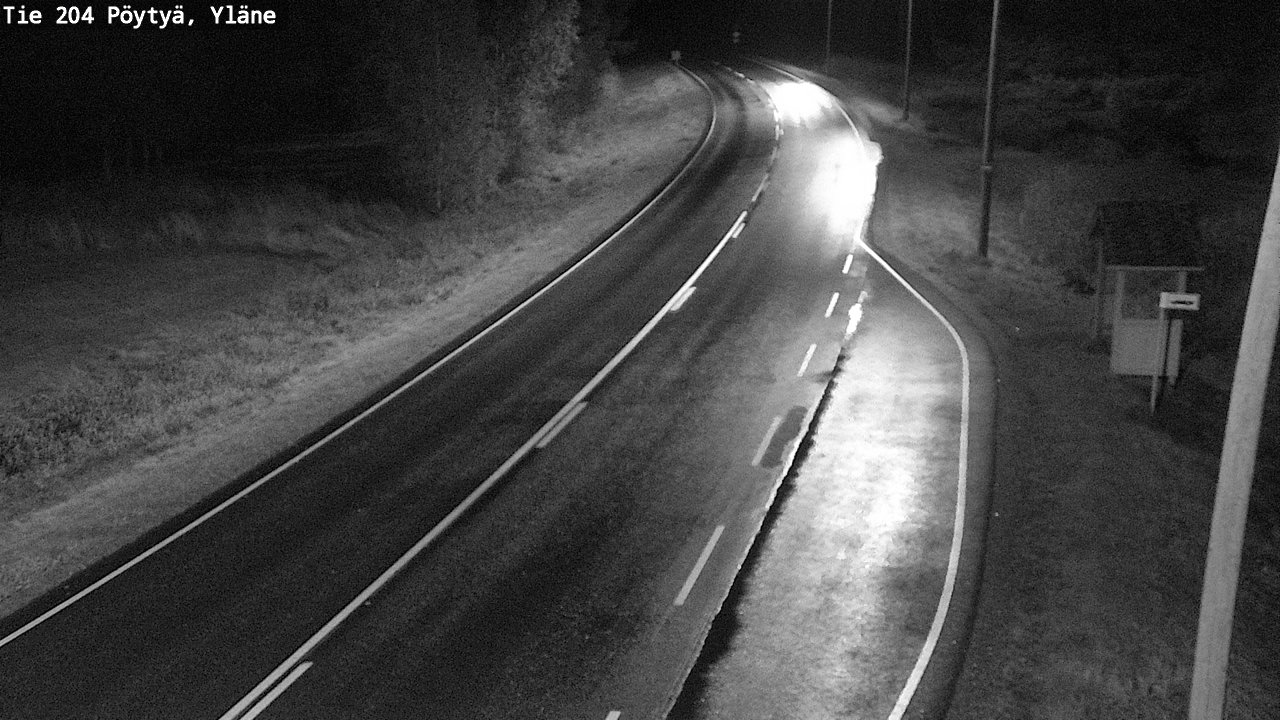Weather Camera Image Road 204 Pöytyä, Yläne, Pöytyä, Varsinais-Suomi