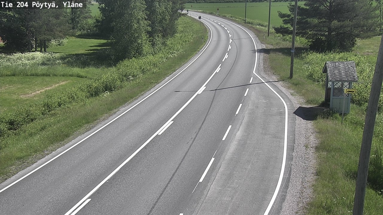 Kelikamerat Kuva Tie 204 Pöytyä, Yläne, Pöytyä, Varsinais-Suomi