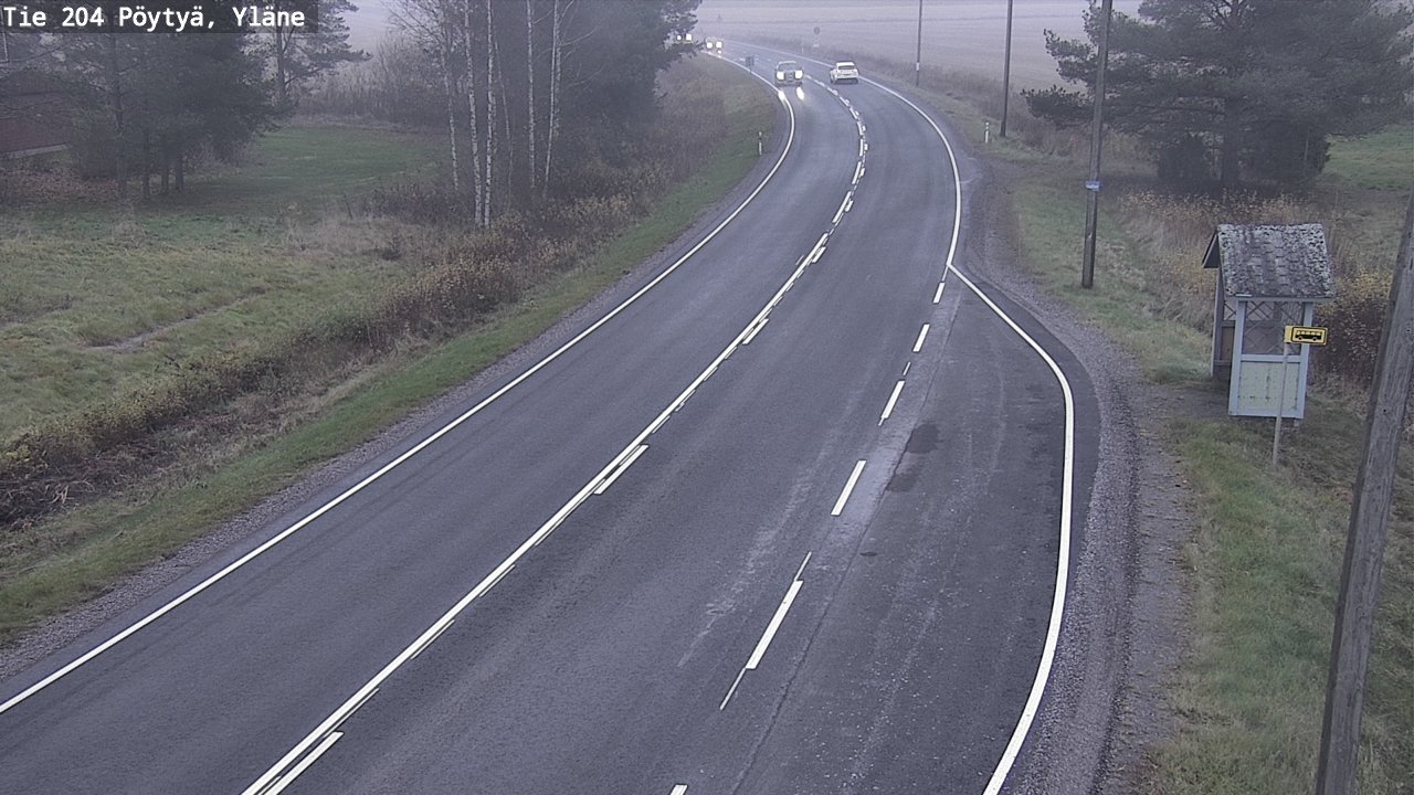 Kelikamerat Kuva Tie 204 Pöytyä, Yläne, Pöytyä, Varsinais-Suomi