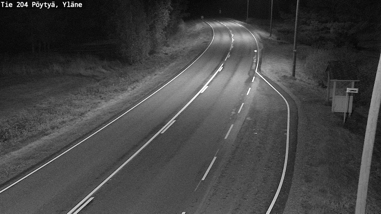 Weather Camera Image Road 204 Pöytyä, Yläne, Pöytyä, Varsinais-Suomi