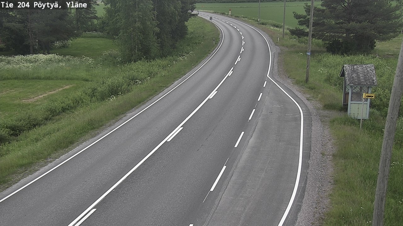 Kelikamerat Kuva Tie 204 Pöytyä, Yläne, Pöytyä, Varsinais-Suomi