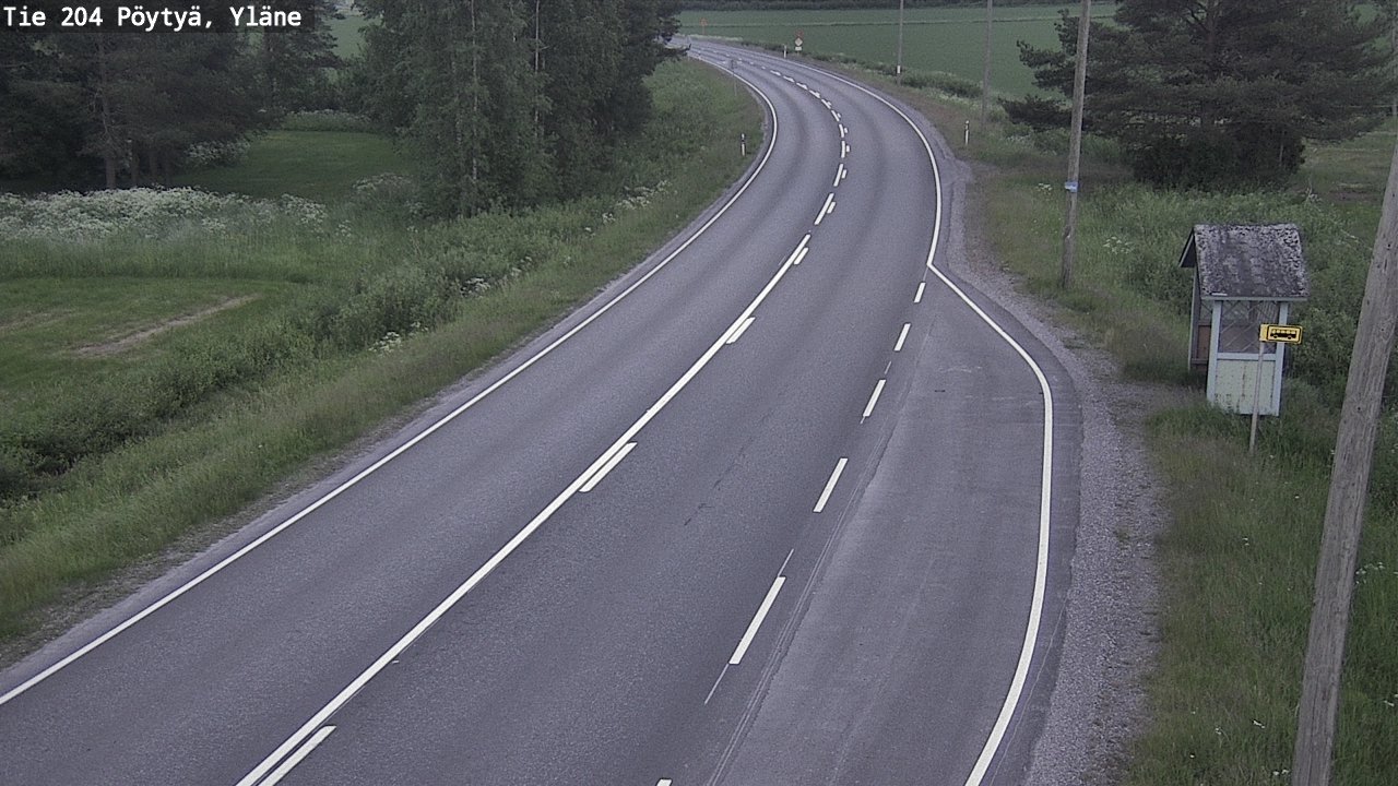 Kelikamerat Kuva Tie 204 Pöytyä, Yläne, Pöytyä, Varsinais-Suomi