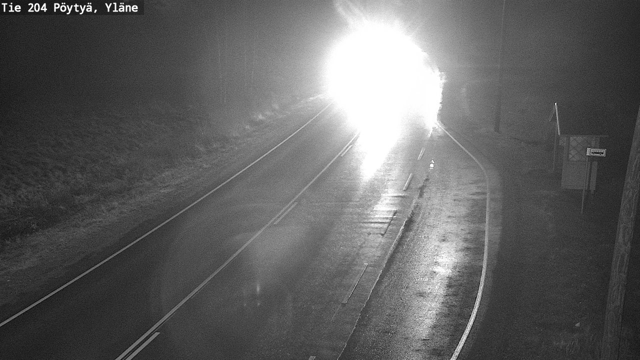Weather Camera Image Väg 204 Pöytyä, Yläne, Pöytyä, Varsinais-Suomi
