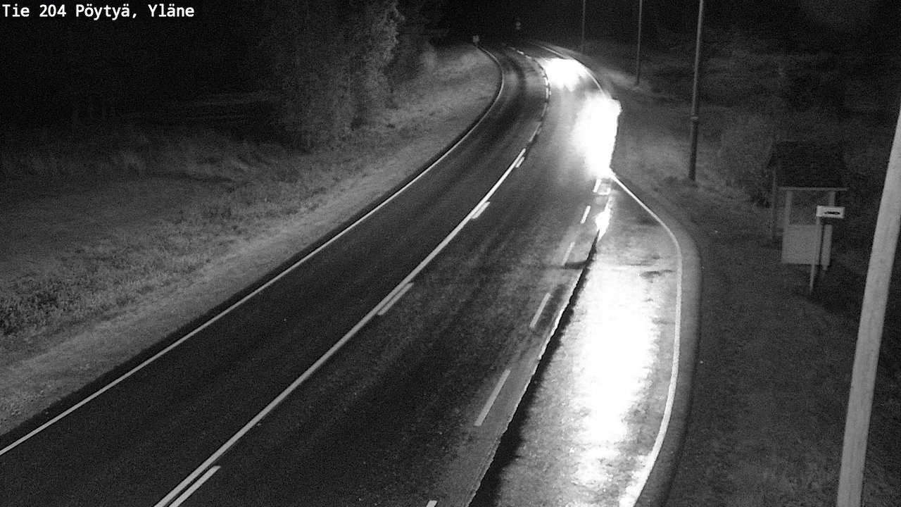 Weather Camera Image Road 204 Pöytyä, Yläne, Pöytyä, Varsinais-Suomi