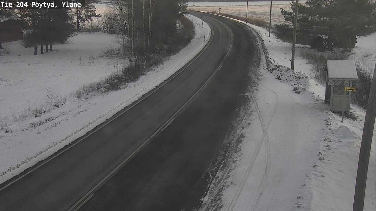 Kelikamerat Kuva Tie 204 Pöytyä, Yläne, Pöytyä, Varsinais-Suomi