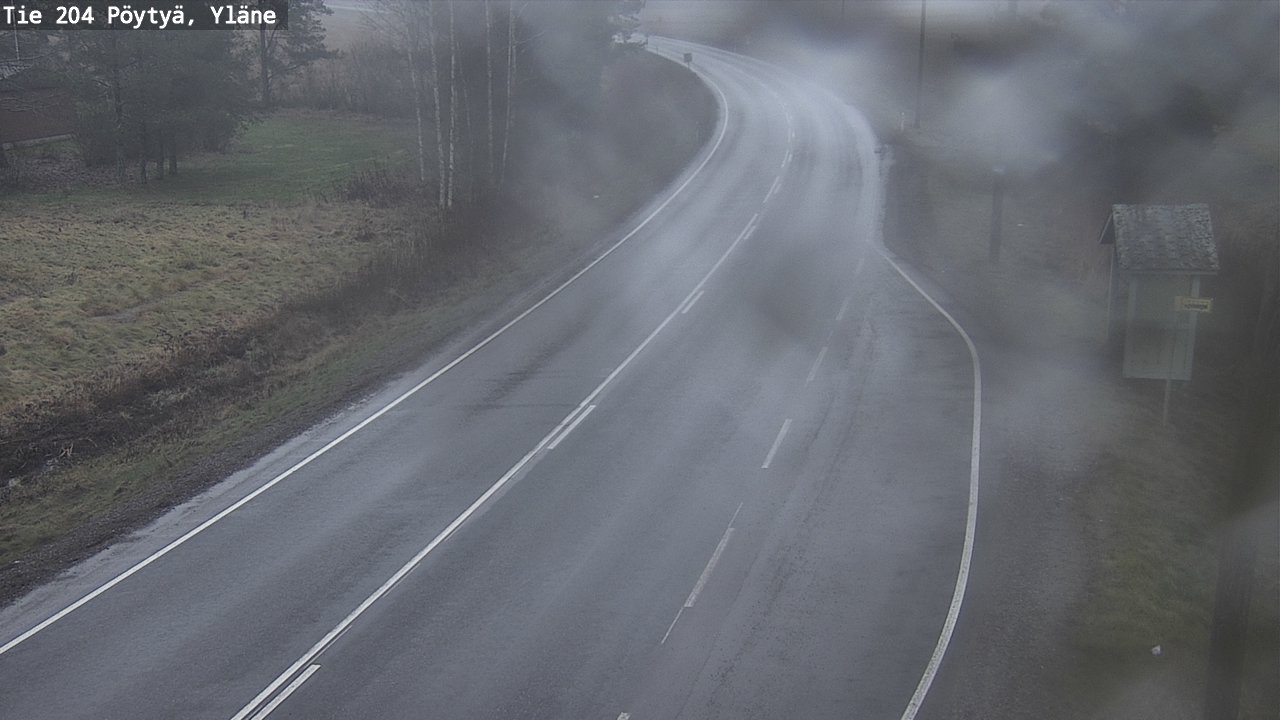 Weather Camera Image Väg 204 Pöytyä, Yläne, Pöytyä, Varsinais-Suomi