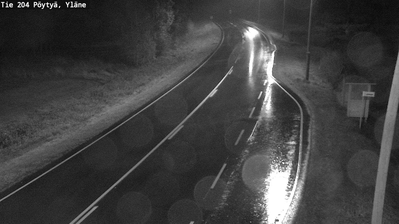 Weather Camera Image Road 204 Pöytyä, Yläne, Pöytyä, Varsinais-Suomi
