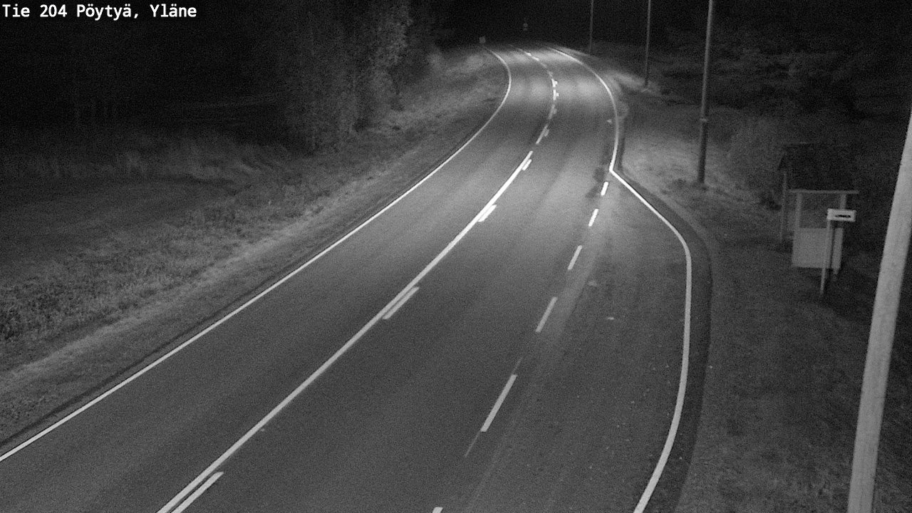 Weather Camera Image Road 204 Pöytyä, Yläne, Pöytyä, Varsinais-Suomi