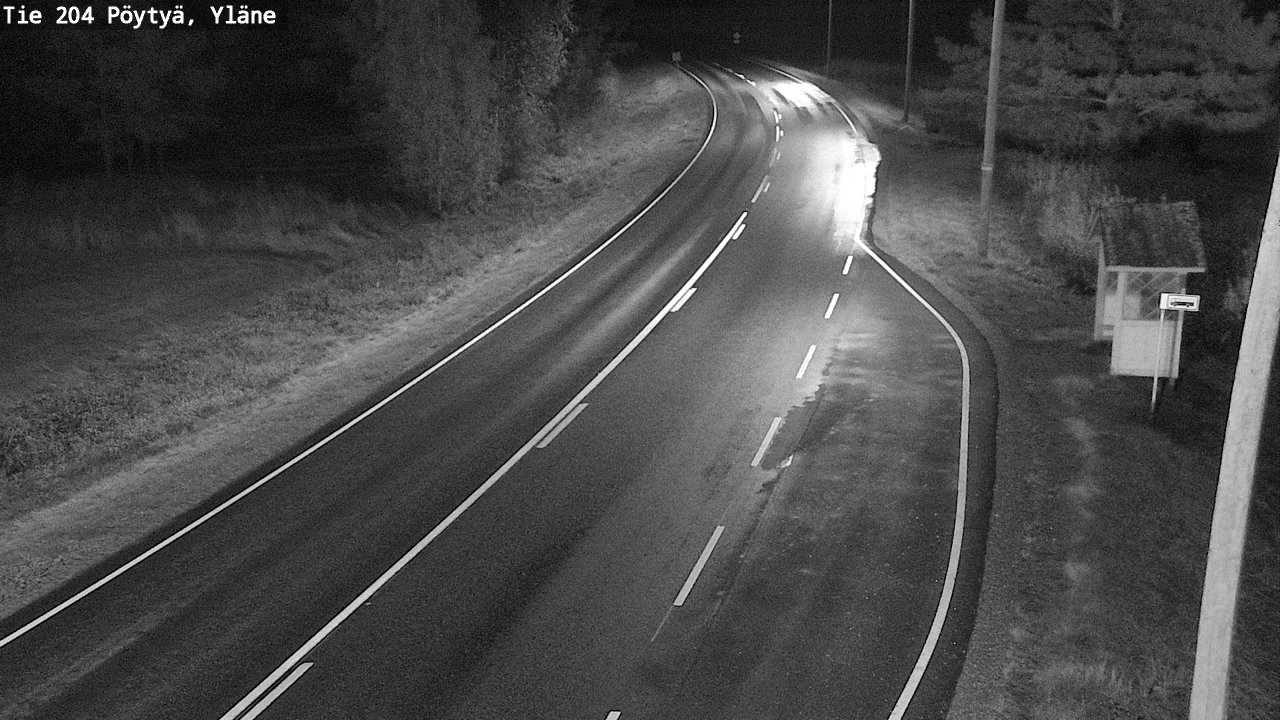 Weather Camera Image Road 204 Pöytyä, Yläne, Pöytyä, Varsinais-Suomi