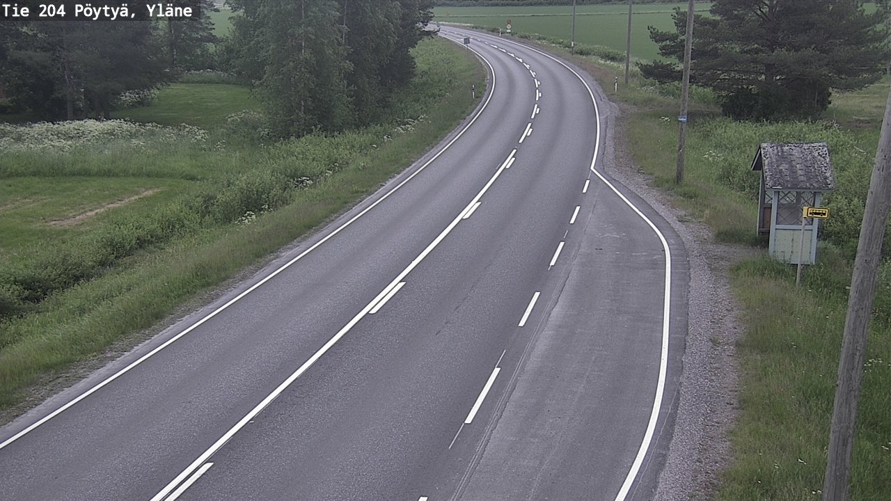 Kelikamerat Kuva Tie 204 Pöytyä, Yläne, Pöytyä, Varsinais-Suomi