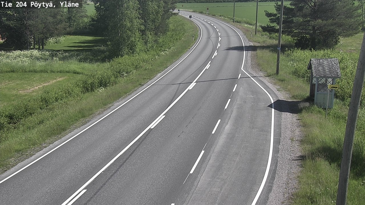 Kelikamerat Kuva Tie 204 Pöytyä, Yläne, Pöytyä, Varsinais-Suomi