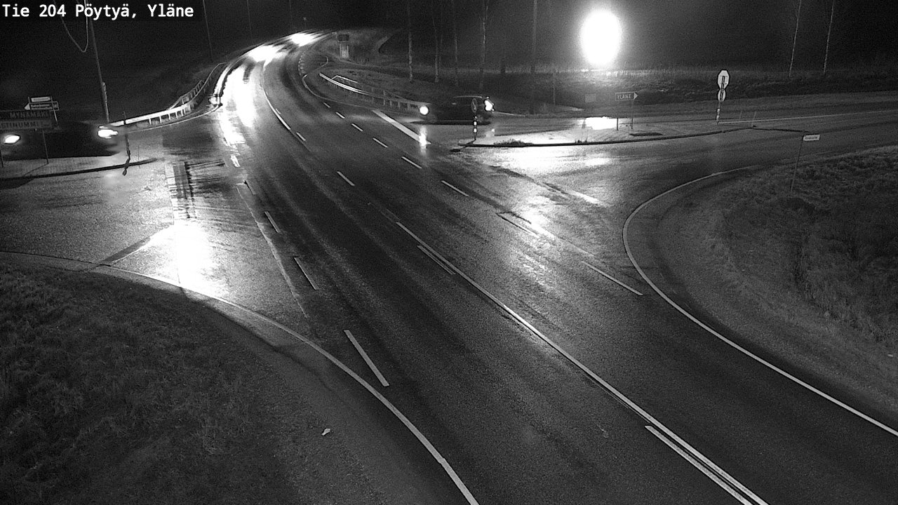 Weather Camera Image Väg 204 Pöytyä, Yläne, Pöytyä, Varsinais-Suomi