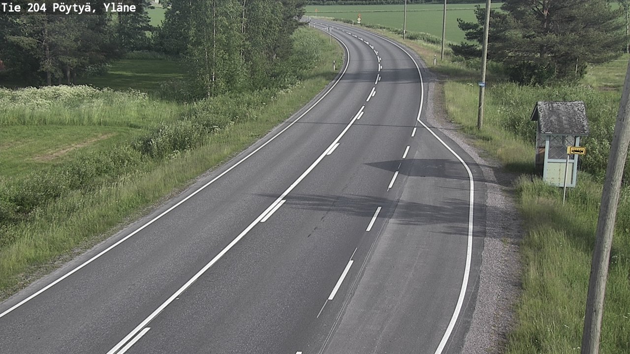 Kelikamerat Kuva Tie 204 Pöytyä, Yläne, Pöytyä, Varsinais-Suomi