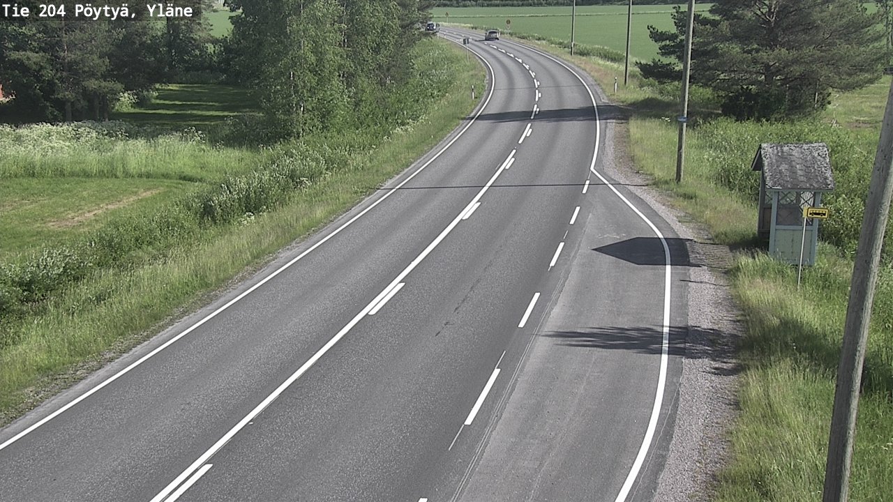 Kelikamerat Kuva Tie 204 Pöytyä, Yläne, Pöytyä, Varsinais-Suomi