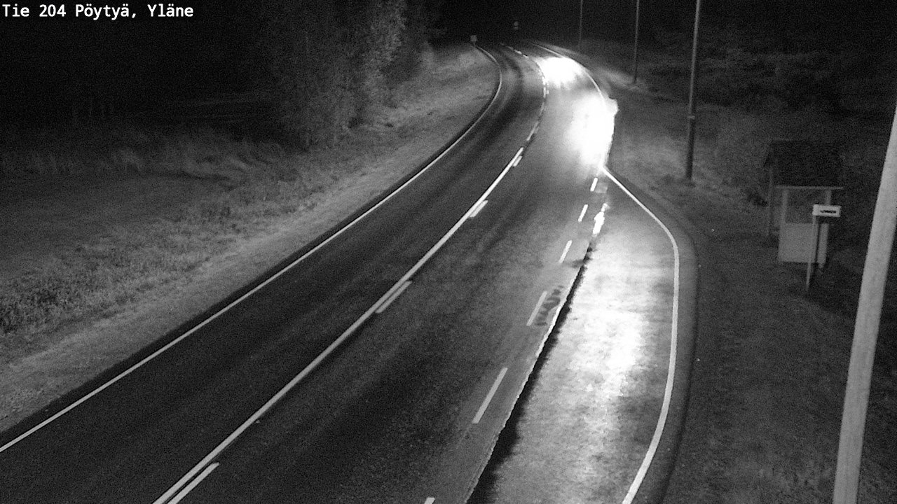 Weather Camera Image Road 204 Pöytyä, Yläne, Pöytyä, Varsinais-Suomi