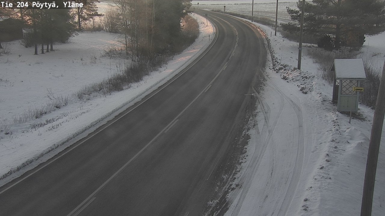 Kelikamerat Kuva Tie 204 Pöytyä, Yläne, Pöytyä, Varsinais-Suomi