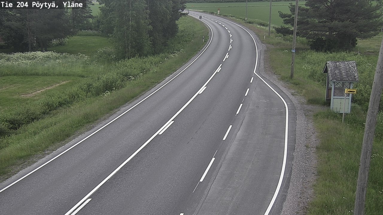 Kelikamerat Kuva Tie 204 Pöytyä, Yläne, Pöytyä, Varsinais-Suomi