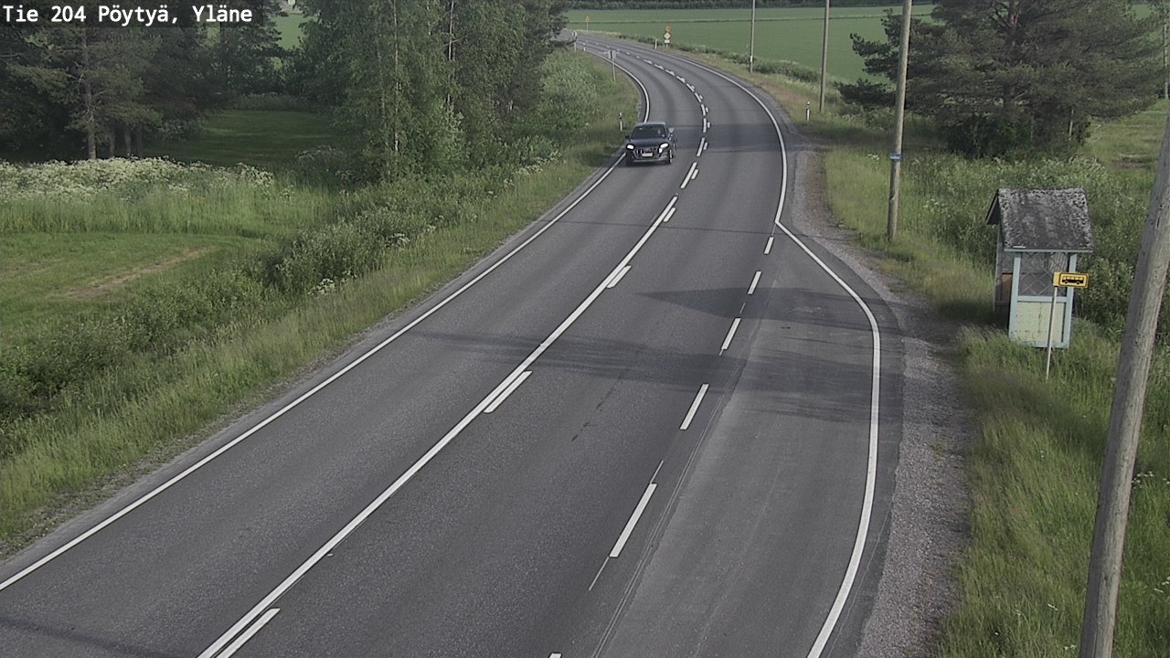 Kelikamerat Kuva Tie 204 Pöytyä, Yläne, Pöytyä, Varsinais-Suomi