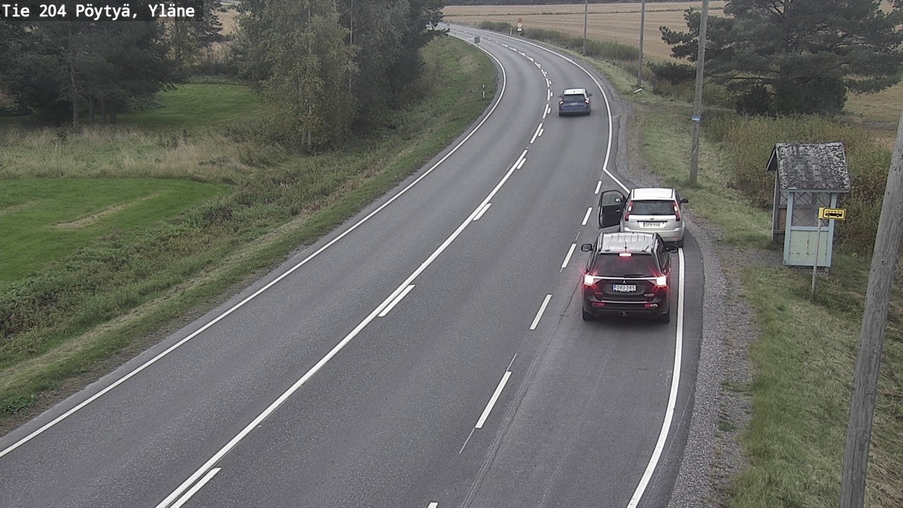 Weather Camera Image Road 204 Pöytyä, Yläne, Pöytyä, Varsinais-Suomi