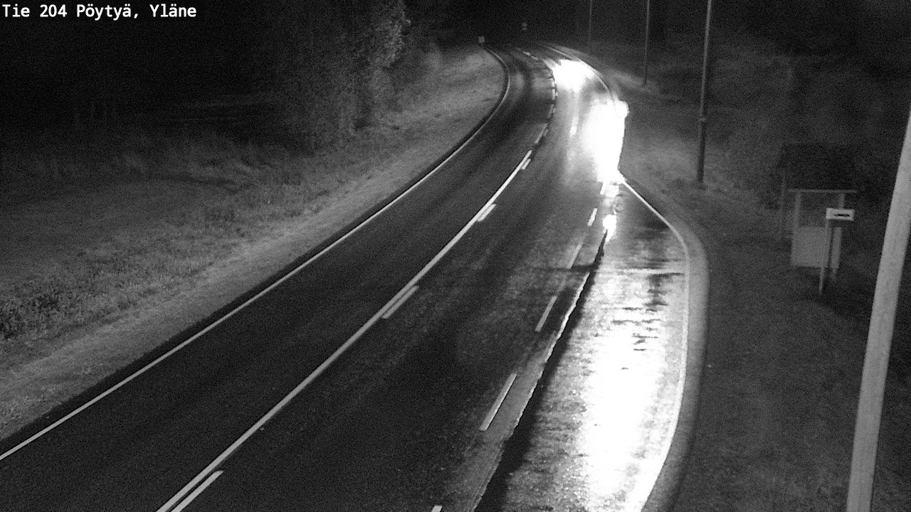 Weather Camera Image Road 204 Pöytyä, Yläne, Pöytyä, Varsinais-Suomi