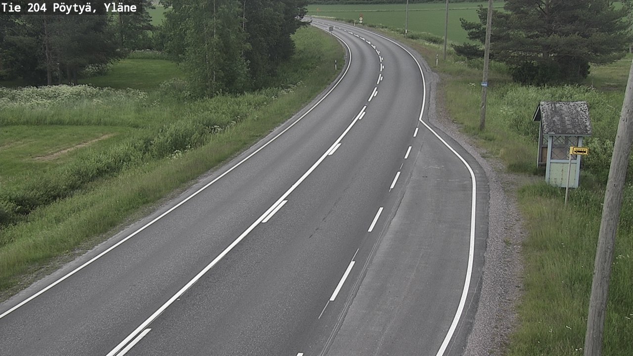 Kelikamerat Kuva Tie 204 Pöytyä, Yläne, Pöytyä, Varsinais-Suomi