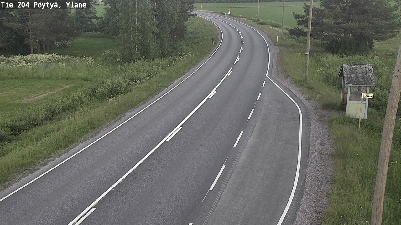 Kelikamerat Kuva Tie 204 Pöytyä, Yläne, Pöytyä, Varsinais-Suomi