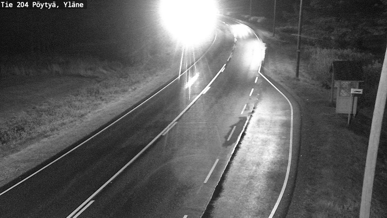 Weather Camera Image Road 204 Pöytyä, Yläne, Pöytyä, Varsinais-Suomi