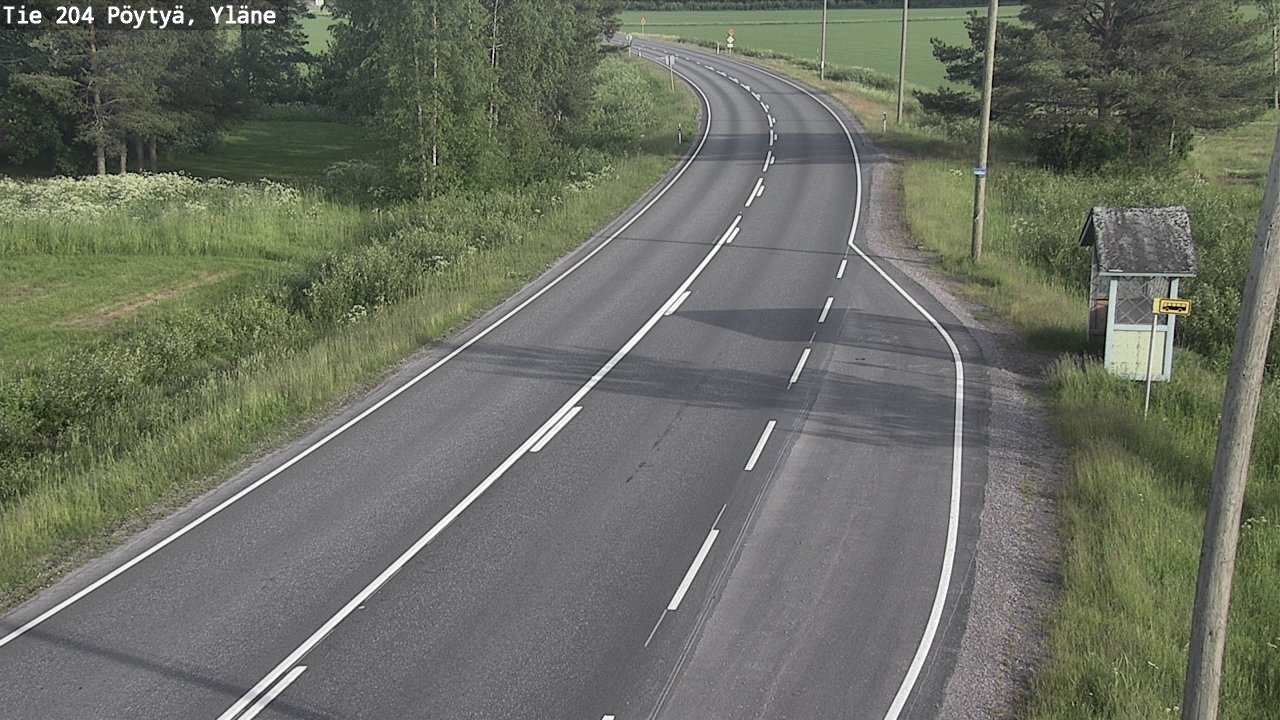 Kelikamerat Kuva Tie 204 Pöytyä, Yläne, Pöytyä, Varsinais-Suomi