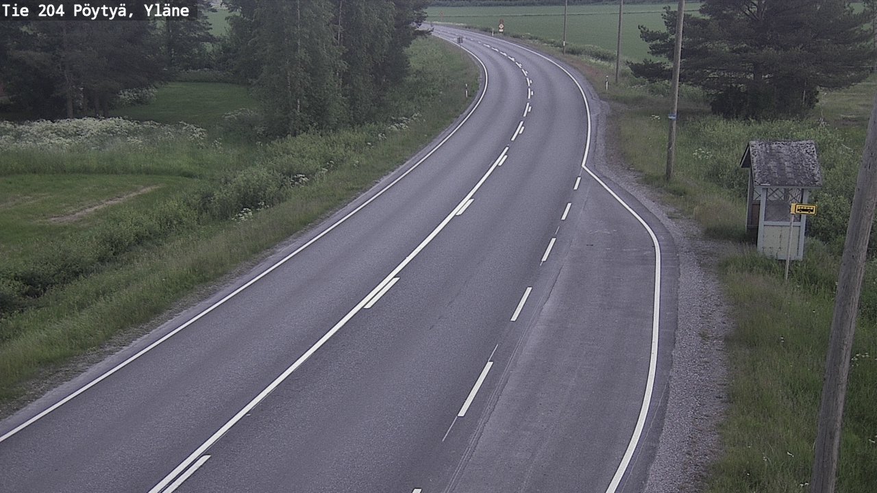 Kelikamerat Kuva Tie 204 Pöytyä, Yläne, Pöytyä, Varsinais-Suomi
