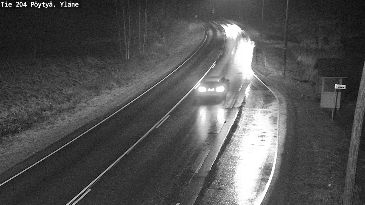 Weather Camera Image Väg 204 Pöytyä, Yläne, Pöytyä, Varsinais-Suomi