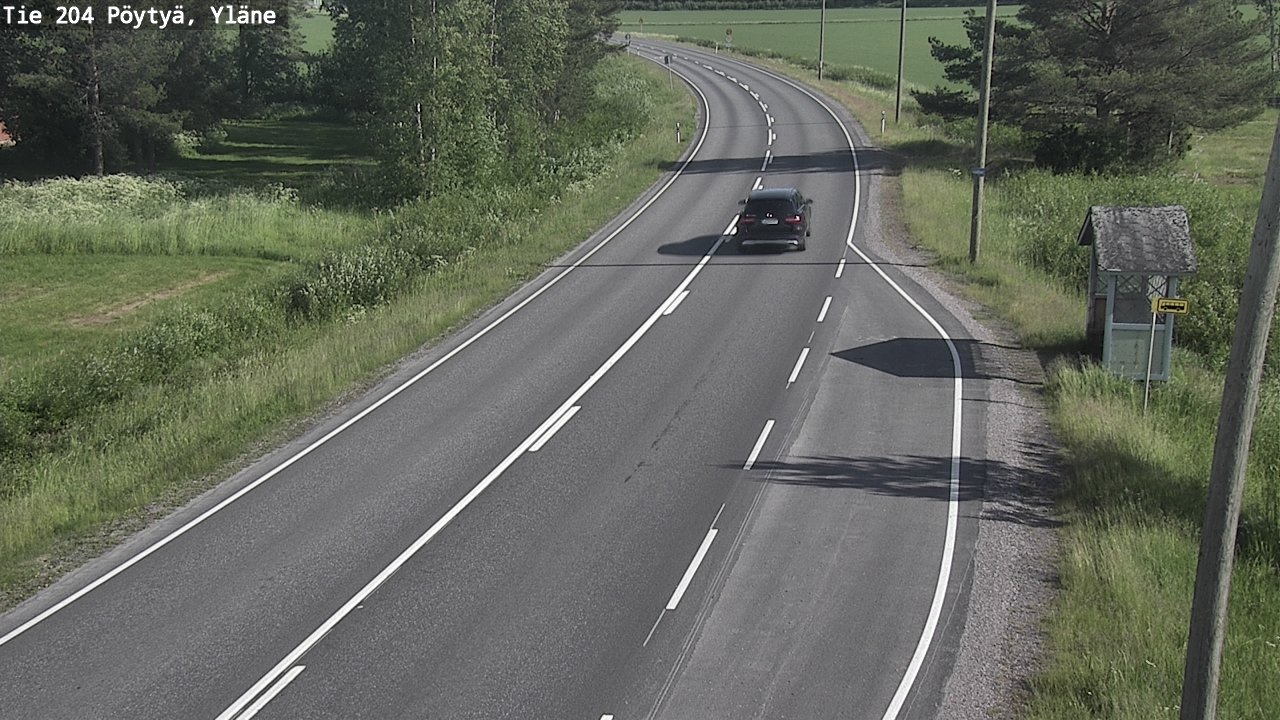Kelikamerat Kuva Tie 204 Pöytyä, Yläne, Pöytyä, Varsinais-Suomi