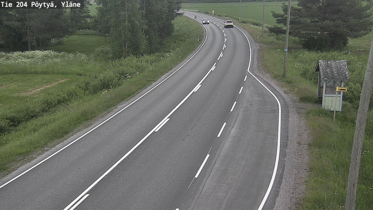 Kelikamerat Kuva Tie 204 Pöytyä, Yläne, Pöytyä, Varsinais-Suomi
