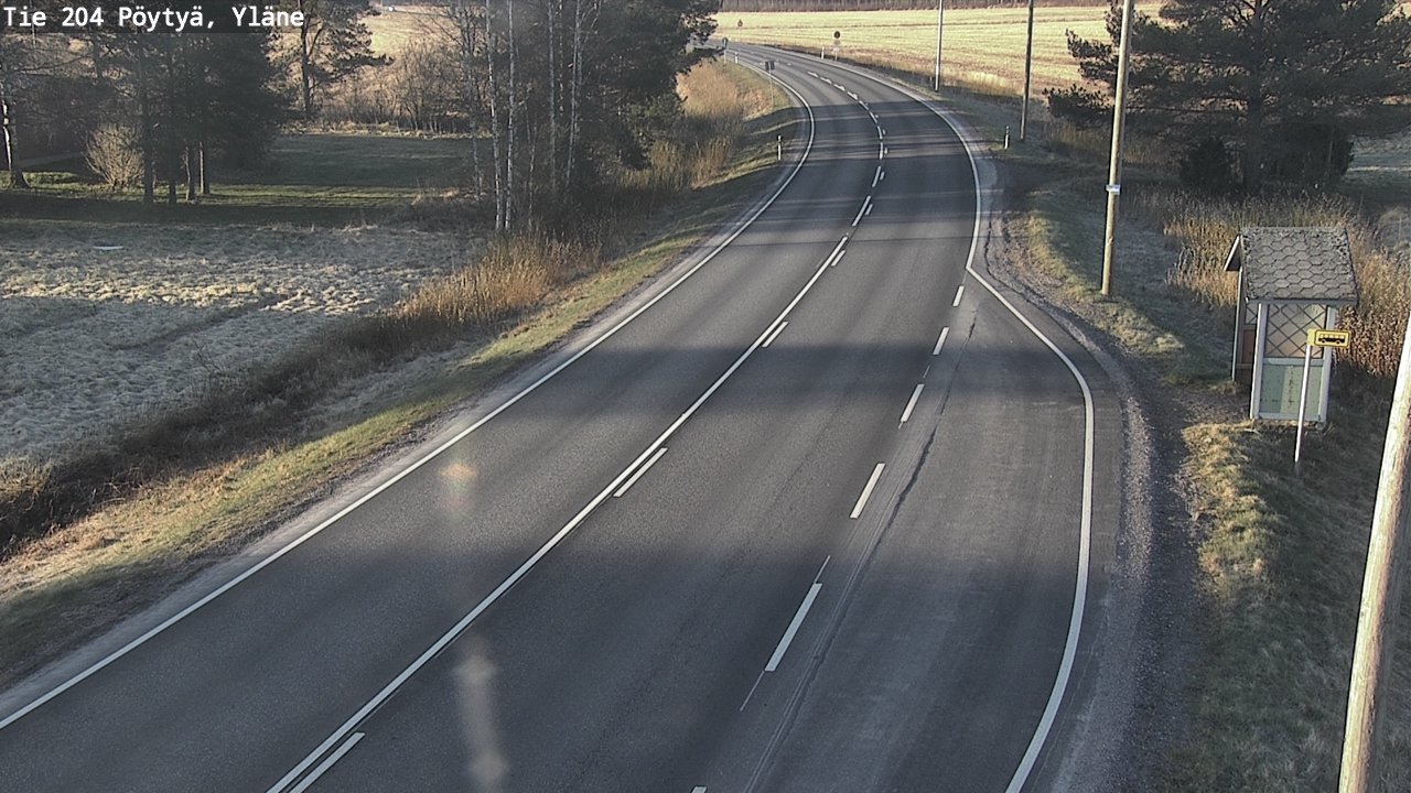Kelikamerat Kuva Tie 204 Pöytyä, Yläne, Pöytyä, Varsinais-Suomi
