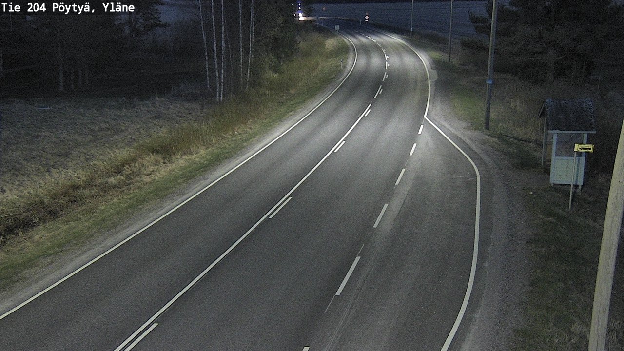 Weather Camera Image Road 204 Pöytyä, Yläne, Pöytyä, Varsinais-Suomi