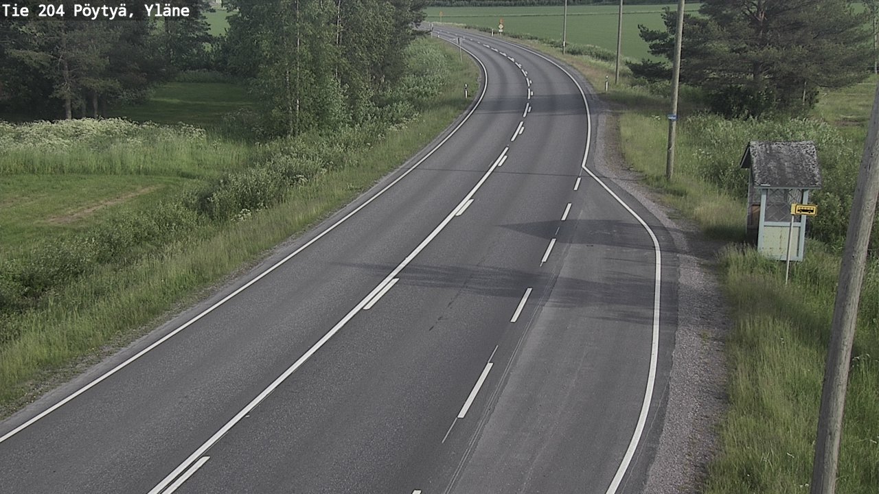 Kelikamerat Kuva Tie 204 Pöytyä, Yläne, Pöytyä, Varsinais-Suomi