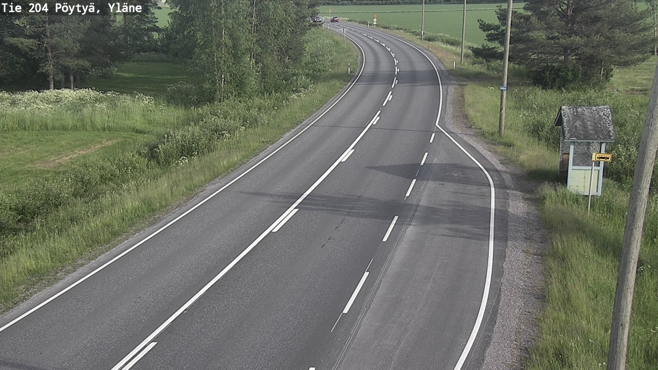 Kelikamerat Kuva Tie 204 Pöytyä, Yläne, Pöytyä, Varsinais-Suomi