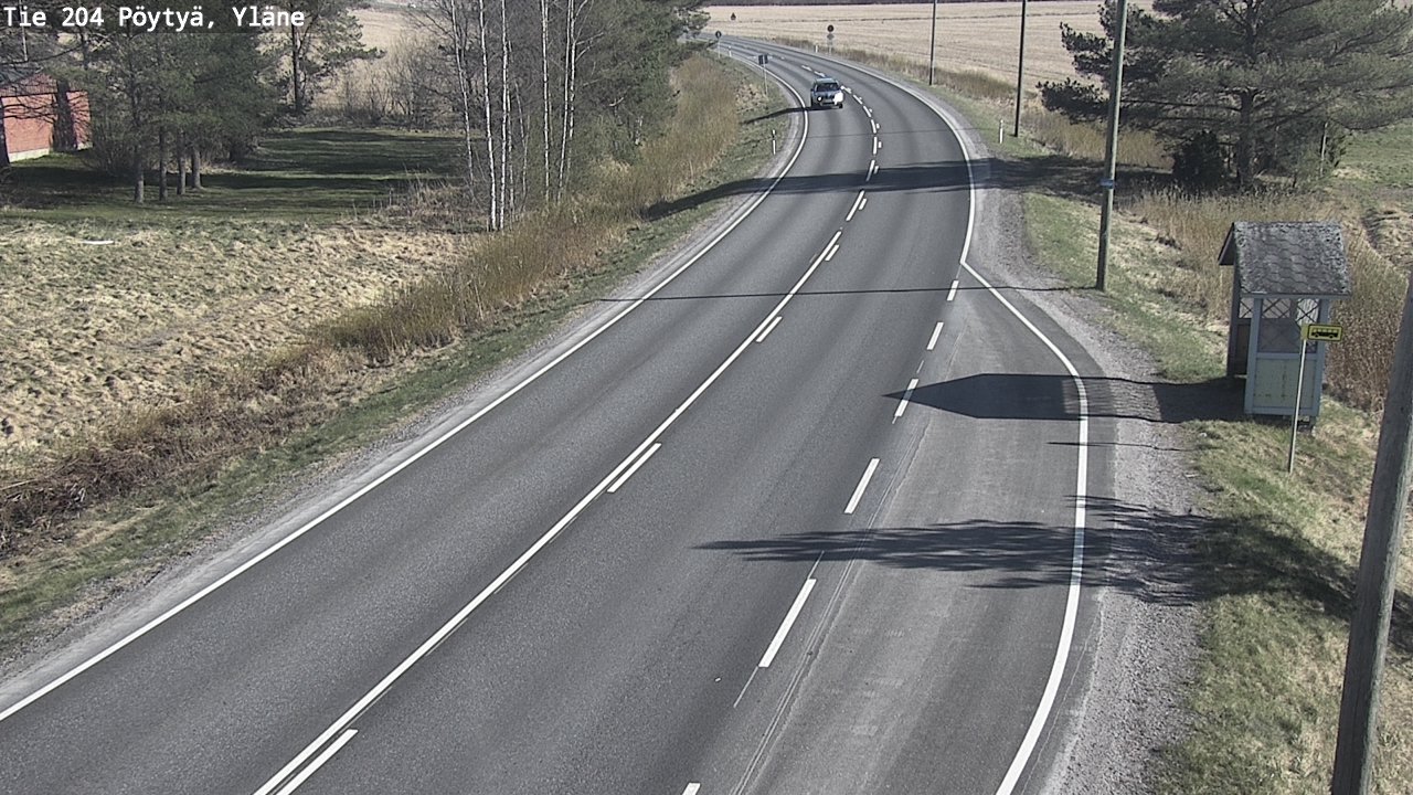 Kelikamerat Kuva Tie 204 Pöytyä, Yläne, Pöytyä, Varsinais-Suomi