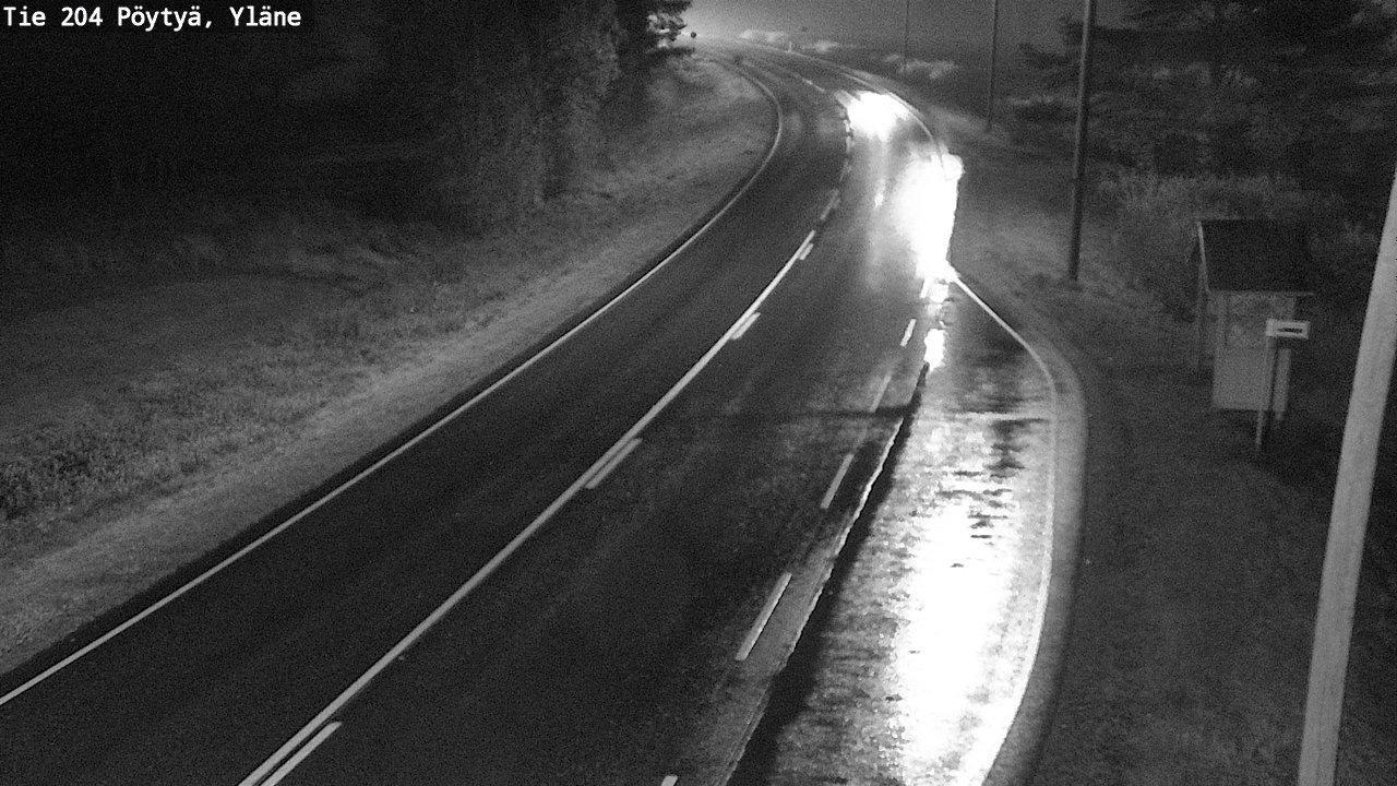 Weather Camera Image Road 204 Pöytyä, Yläne, Pöytyä, Varsinais-Suomi