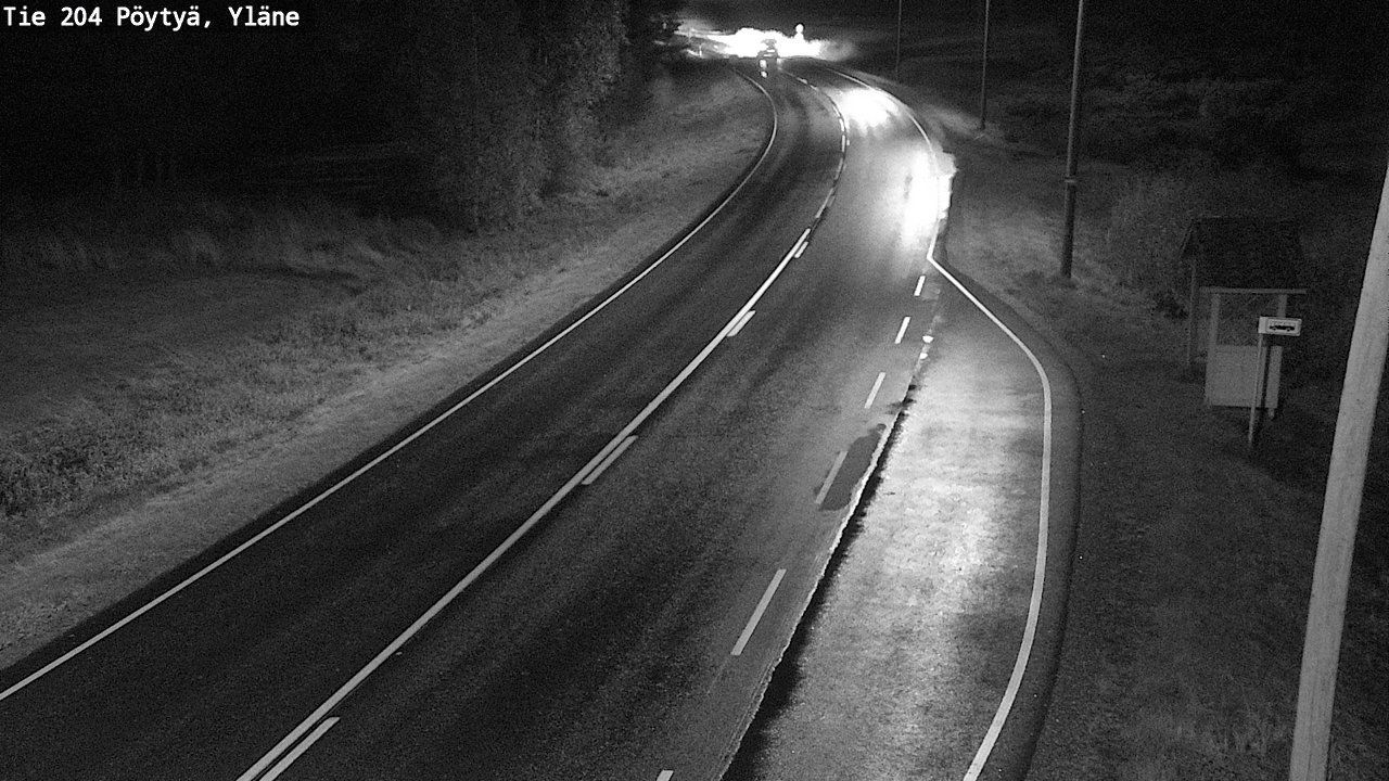 Weather Camera Image Road 204 Pöytyä, Yläne, Pöytyä, Varsinais-Suomi