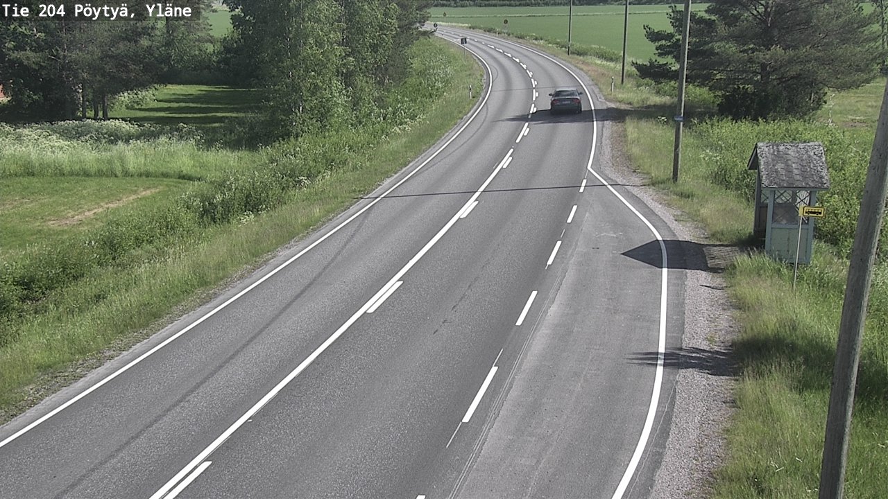 Kelikamerat Kuva Tie 204 Pöytyä, Yläne, Pöytyä, Varsinais-Suomi